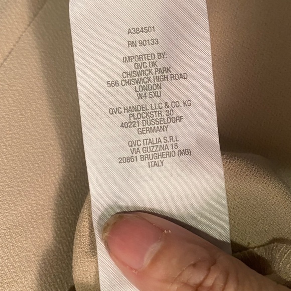 Linea by Louis Dell'Olio Beige Draped Top Size 1x - Picture 4 of 4